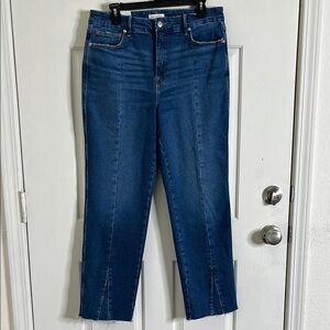 Good American Good Curve Straight Jeans Women's size 31 High Rise NWT